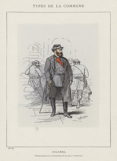 Colonel, Commandant les Bataillons de la Place Vendome by Charles Albert d Arnoux Bertall